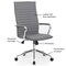 Officesource Ridge Collection Executive High Back Task Chair w/Chrome Frame and Ribbed Back 05RG2QHAVGR - alternate 6